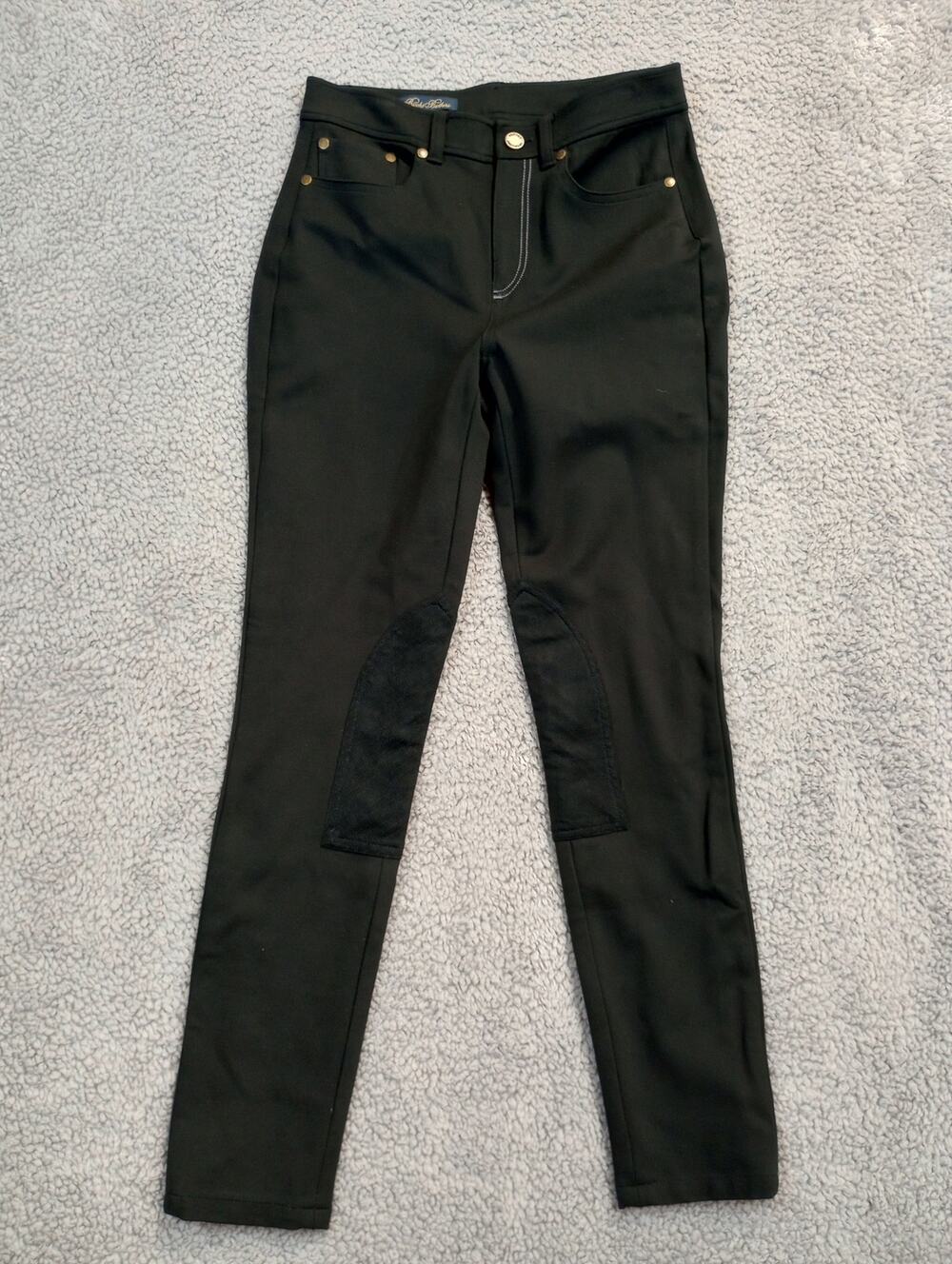 Brooks Brothers Equestrian Riding Pants Size 4 Black Horse Riding Pants (0962)
